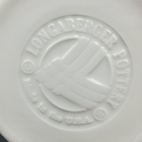 Longaberger Woven Traditions Classic Blue Utensil Crock Utensil Holder - Picture 8 of 8